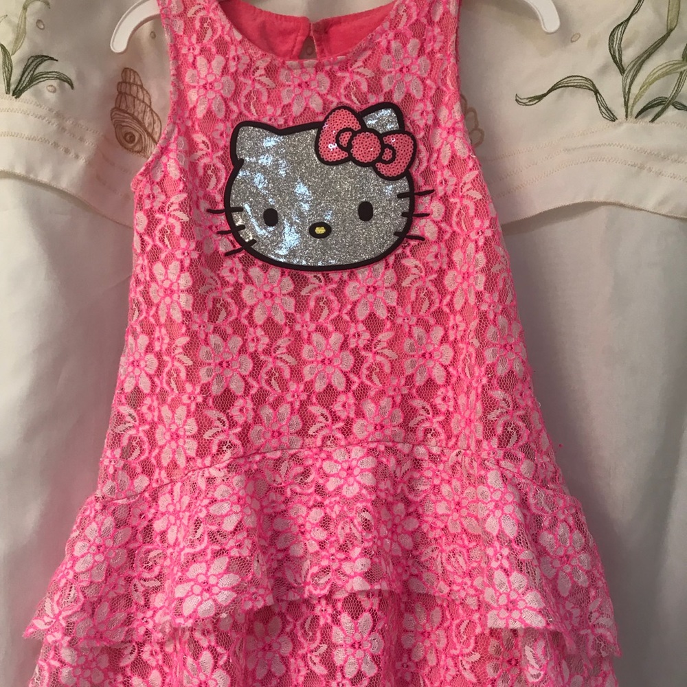 Hello Kitty pink dress, girls 5t!